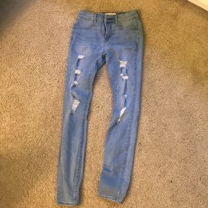 Light blue Pacsun ripped jeans